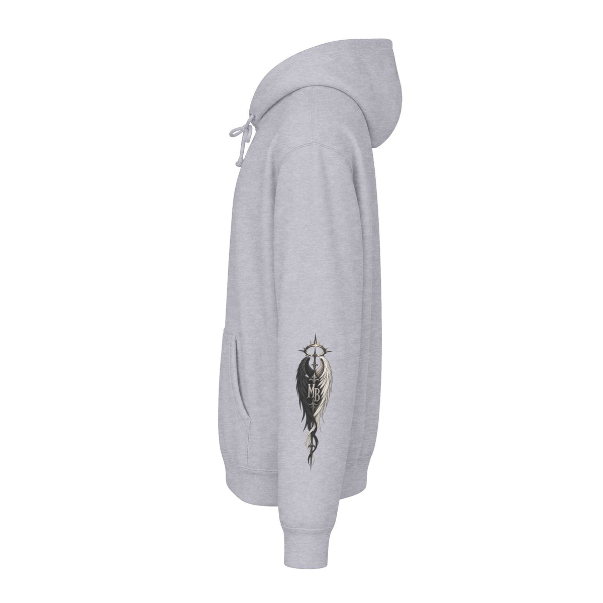 Light After Darkness Men's Hoodie – kledingmockup 10