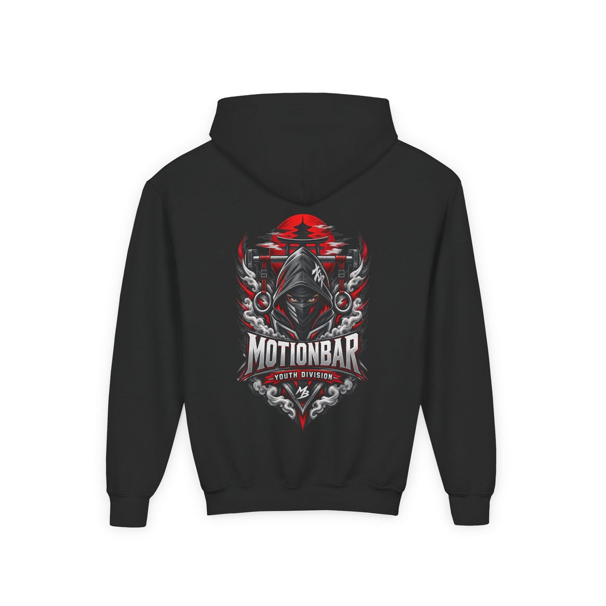 MotionBar Youth Division Boys Hoodie – kledingmockup 2