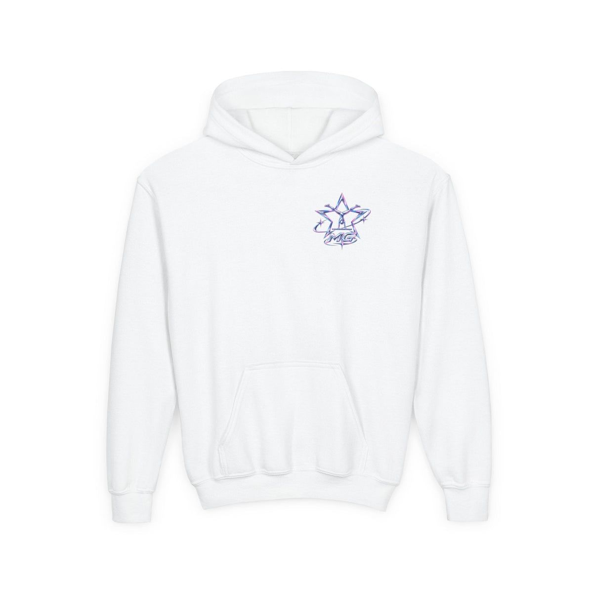 Star Rider Youth Girls Hoodie – kledingmockup 3