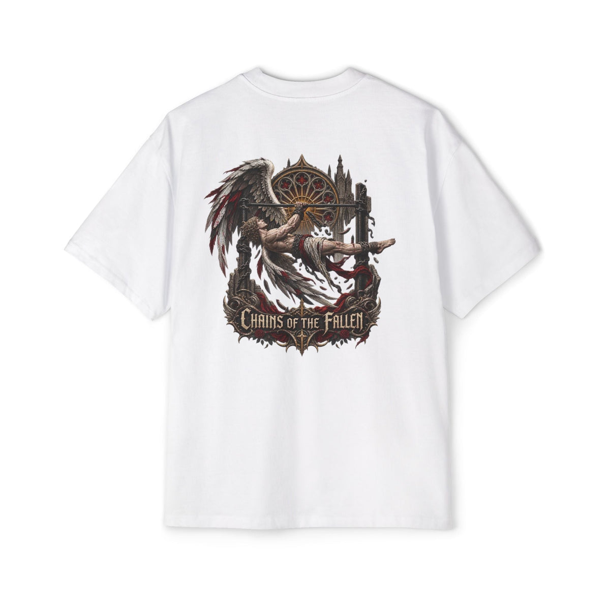 Chains Of The Fallen Men's T-Shirt & Shorts Set – kledingmockup 4