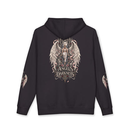 Angels Train In Darkness Women's Hoodie – kledingmockup 2
