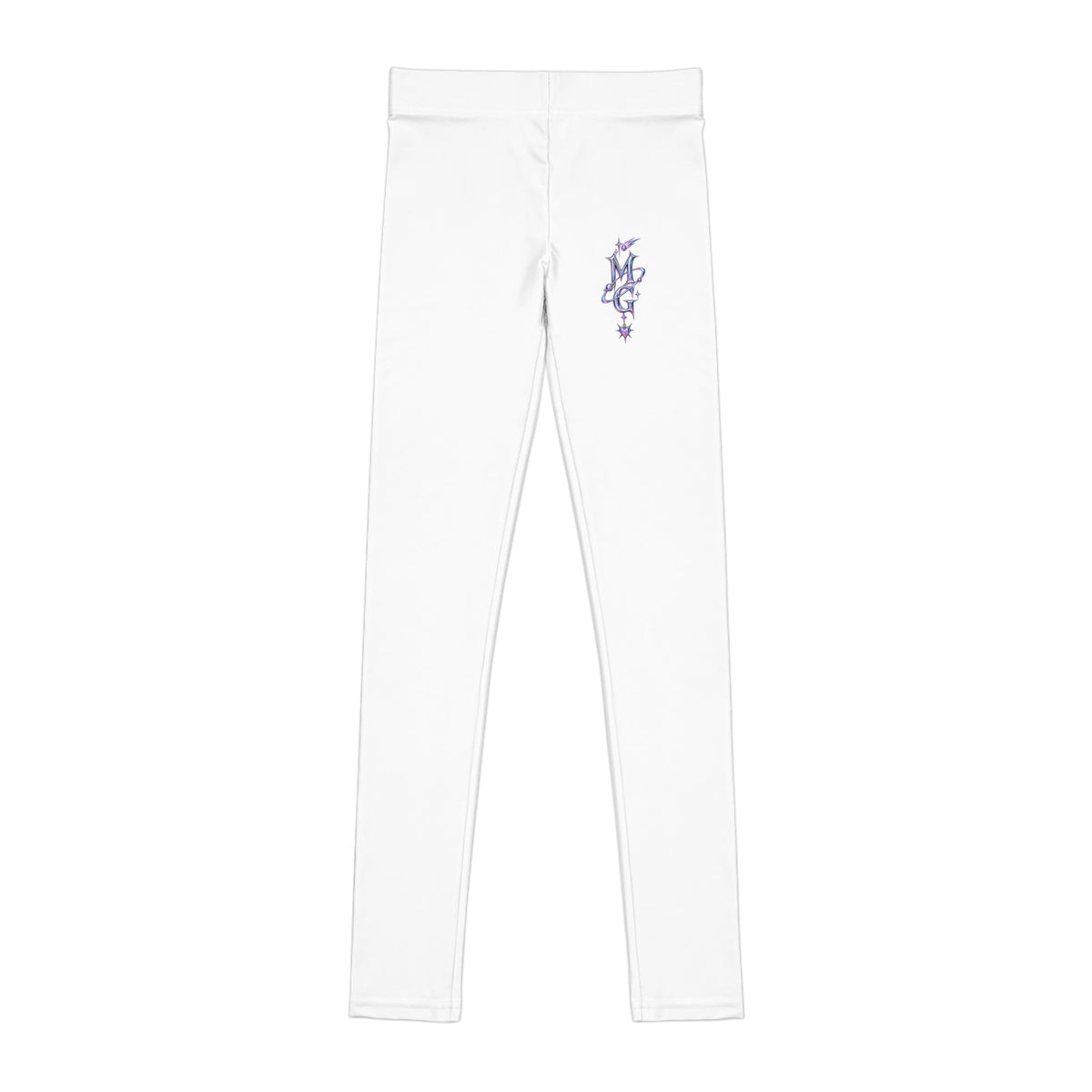Cosmic Rebel Youth Girls Leggings - White – kledingmockup 1