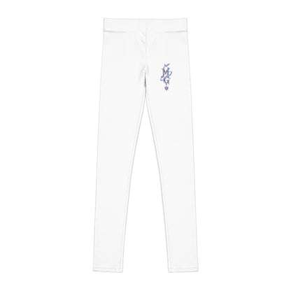 Cosmic Rebel Youth Girls Leggings - White – kledingmockup 1