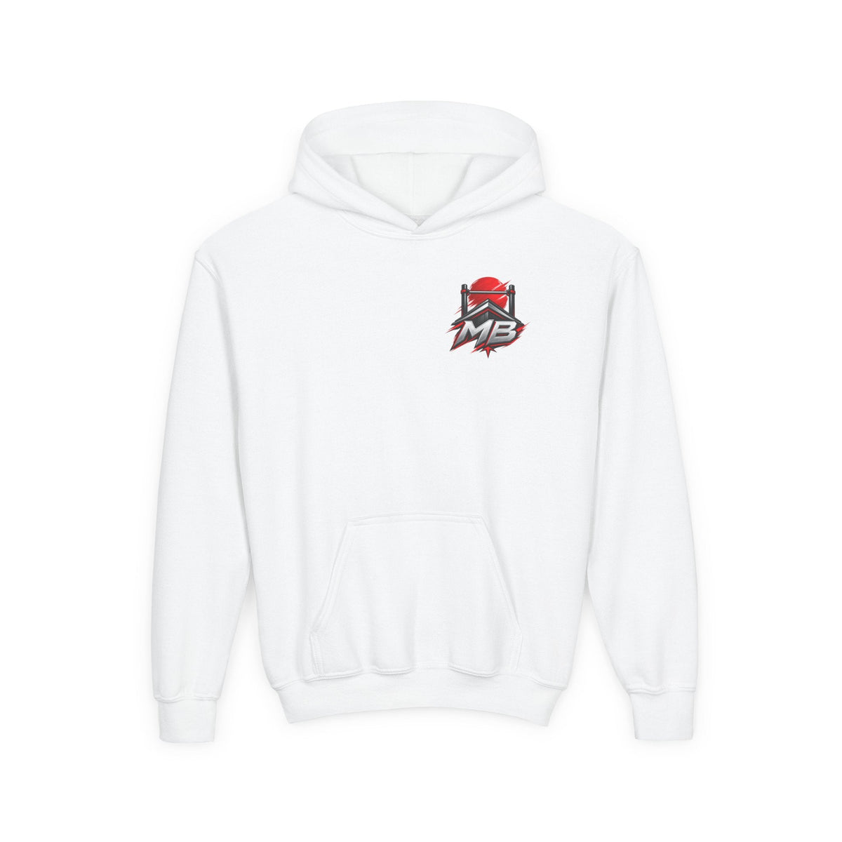 Above Fear Youth Boys Hoodie – White – voorzijde
