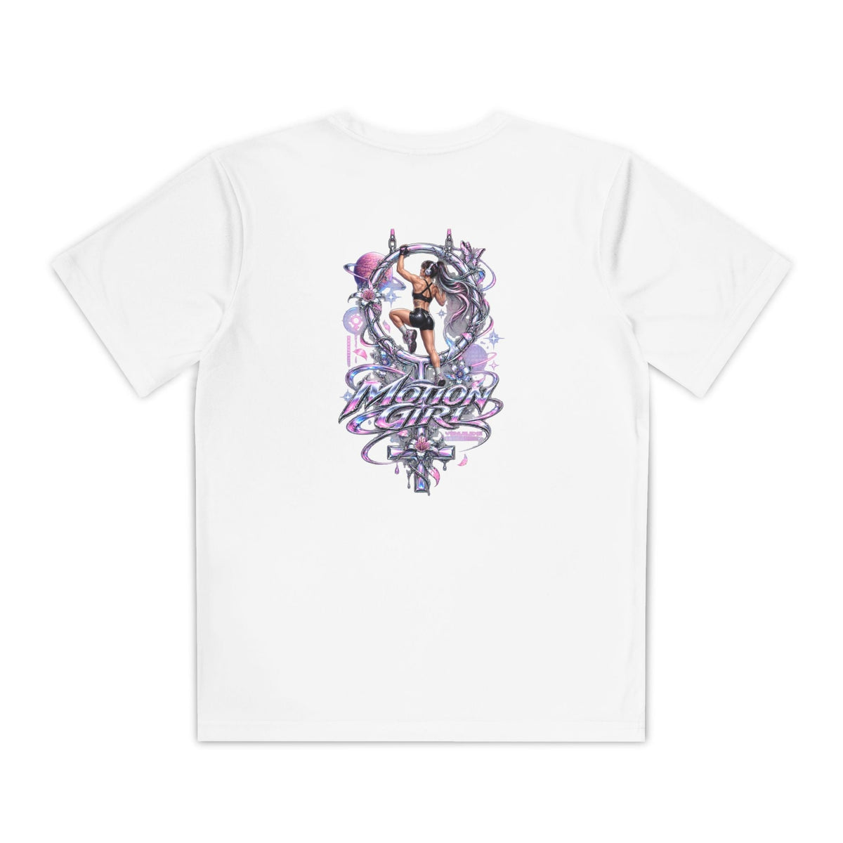 Chrome Butterfly Youth Girls T-Shirt – kledingmockup 4