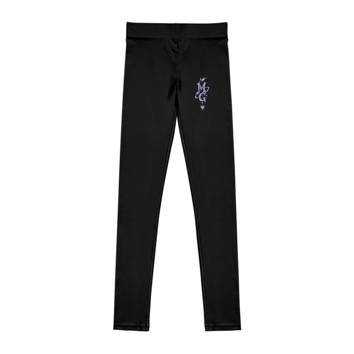 Cosmic Rebel Youth Girls Leggings - Black – kledingmockup 1