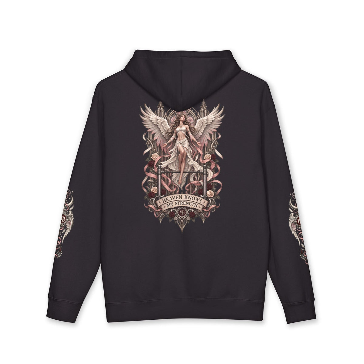 Heaven Knows My Strength Women's Hoodie – kledingmockup 2