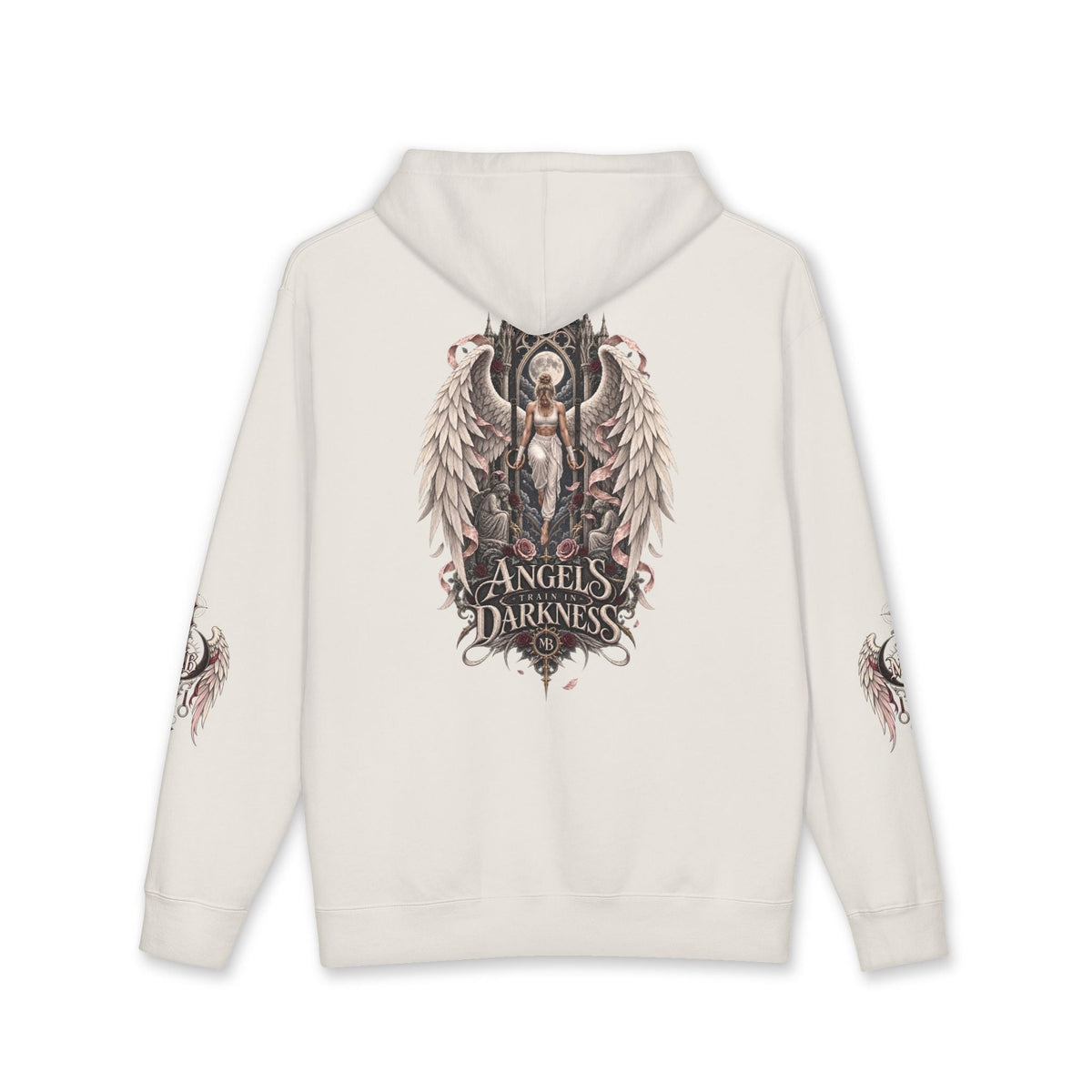 Angels Train In Darkness Women's Hoodie – kledingmockup 5