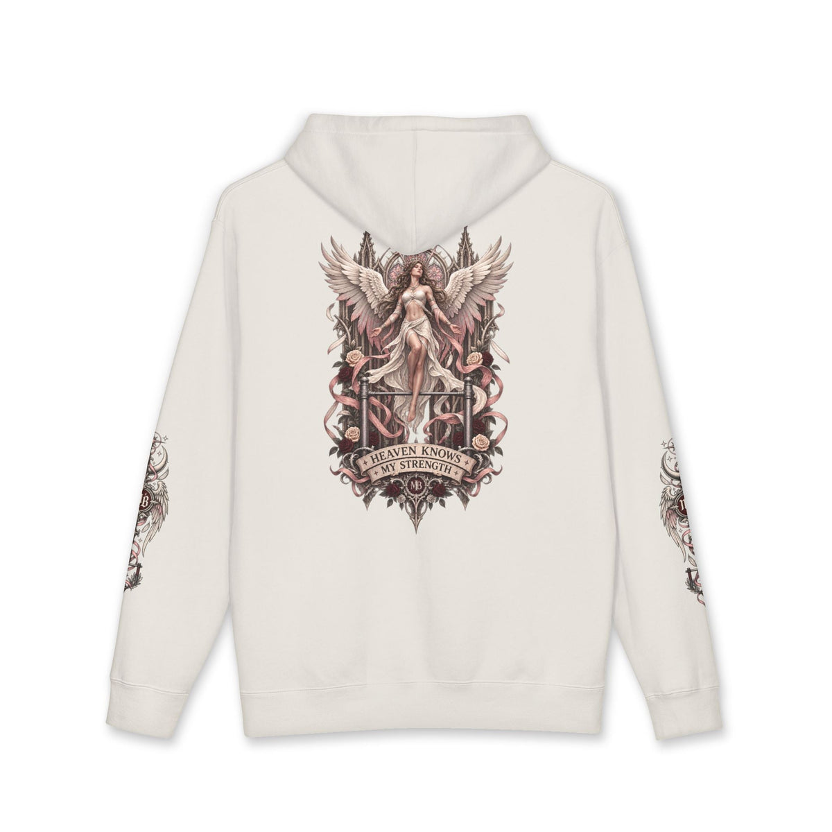 Heaven Knows My Strength Women's Hoodie – kledingmockup 5