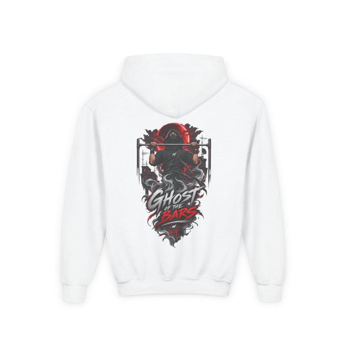 Ghost Of The Bars Youth Boys Hoodie – kledingmockup 4