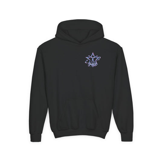 Star Rider Youth Girls Hoodie – kledingmockup 1
