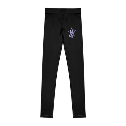 Star Rider Youth Girls Leggings - Black – kledingmockup 1