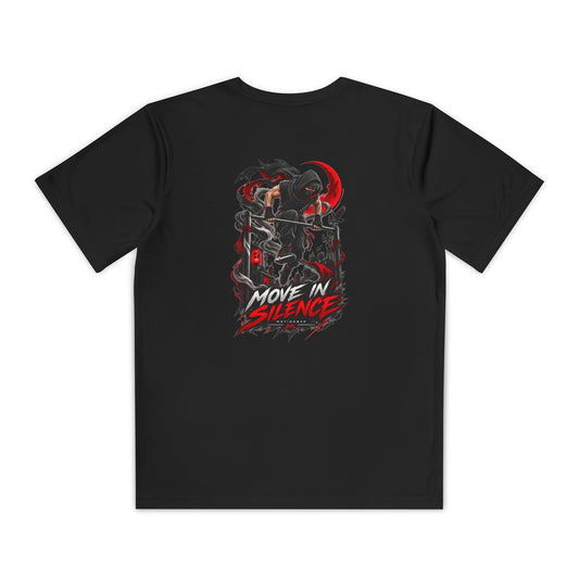 Move In Silence Youth Boys T-Shirt – kledingmockup 2