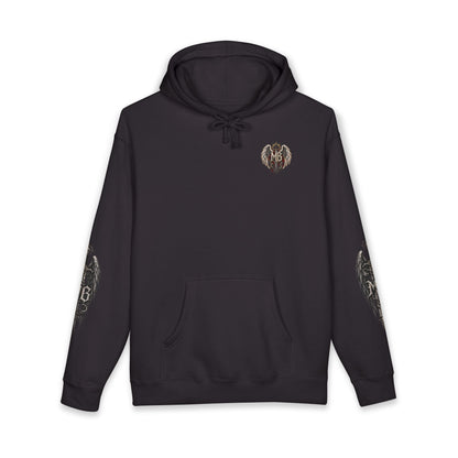 Fallen But Unbroken Men's Hoodie – kledingmockup 1