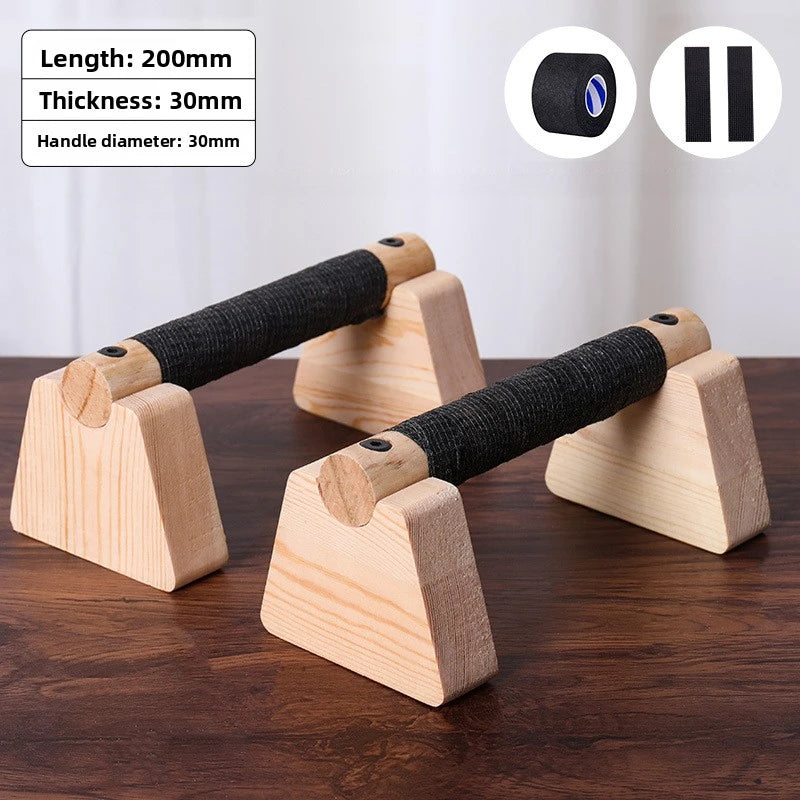 MotionBar wooden parallettes 25 cm for calisthenics training