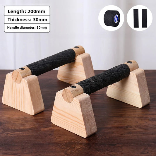 MotionBar wooden parallettes 25 cm for calisthenics training