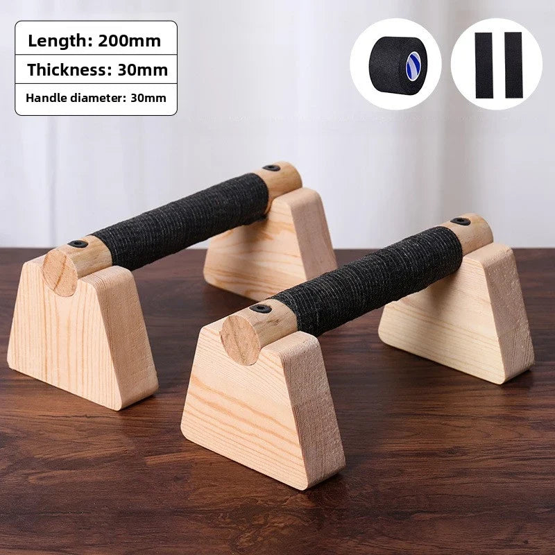 MotionBar Calisthenics Starter Bundle with 25 cm wooden parallettes