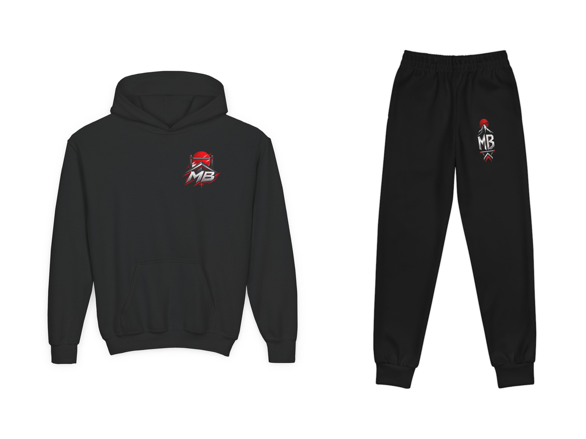 Above Fear Youth Boys Hoodie & Joggers Set – Black – hoodie en jogger