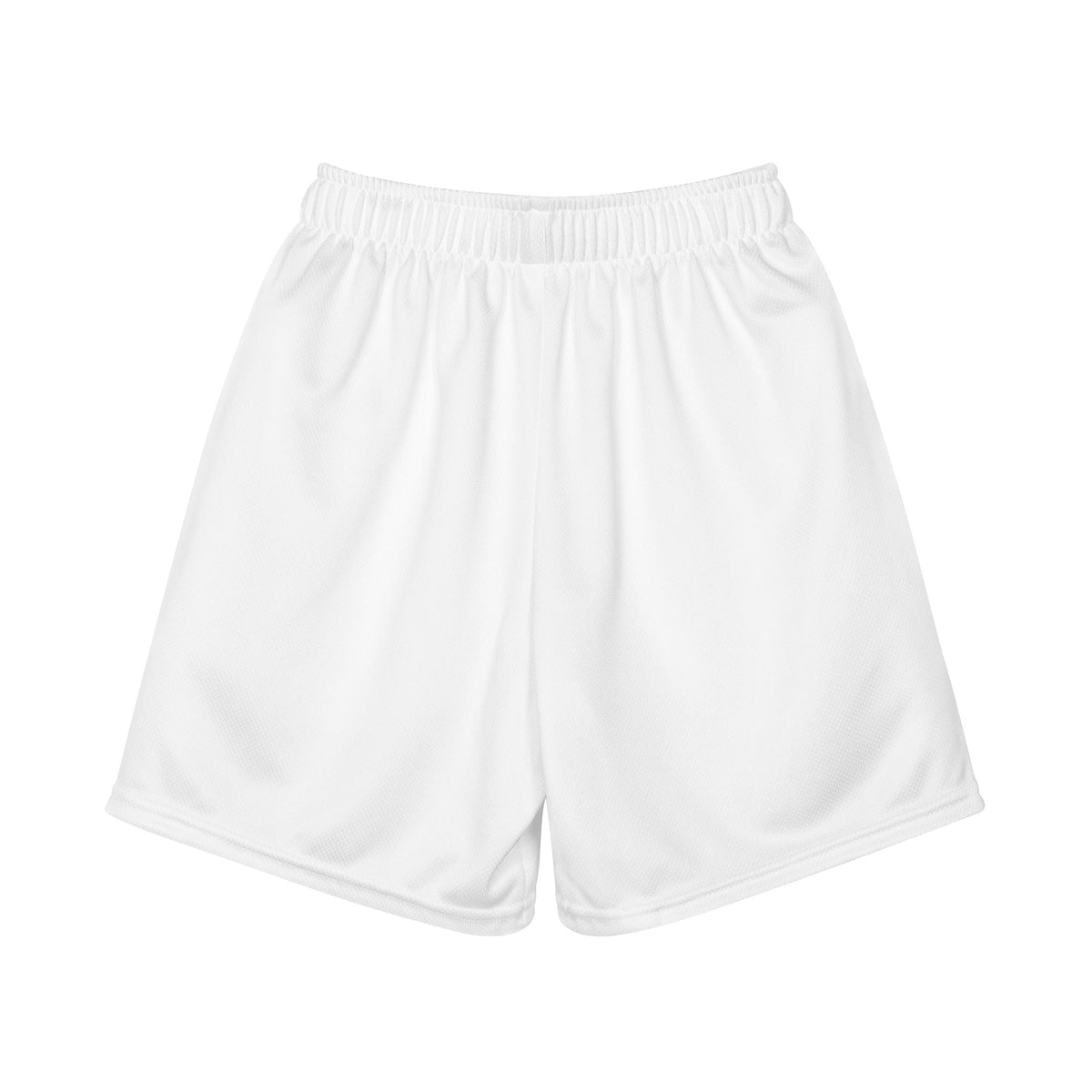 Chrome Butterfly Youth Girls Shorts - White – officiële Printful back-mockup