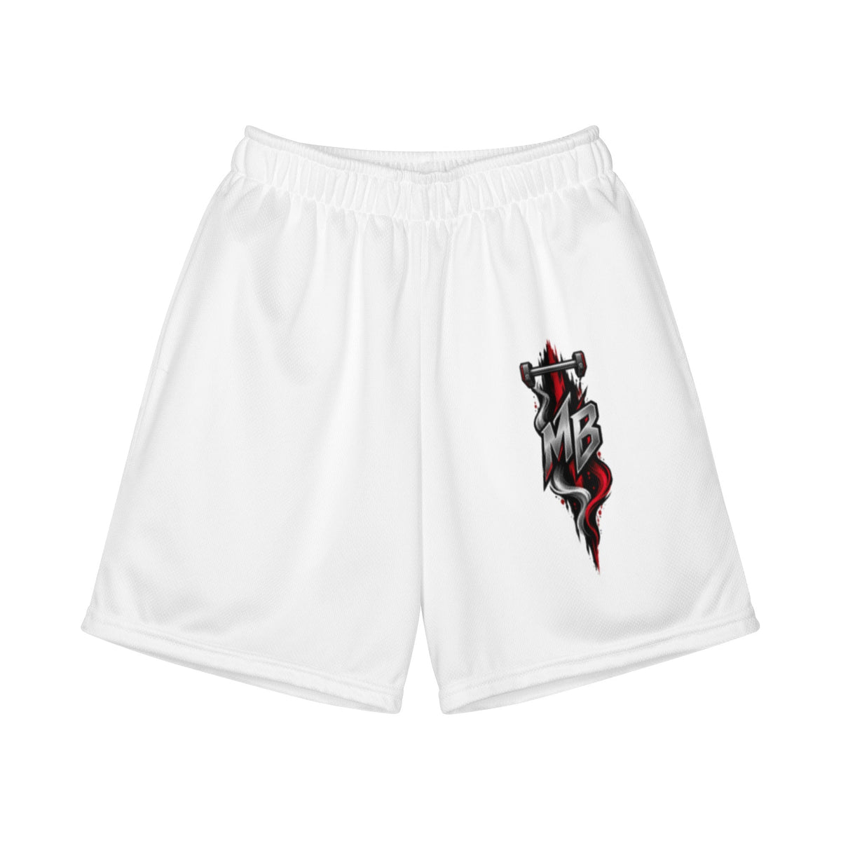 Shadow Grip Youth Boys Shorts - White – originele kledingmockup