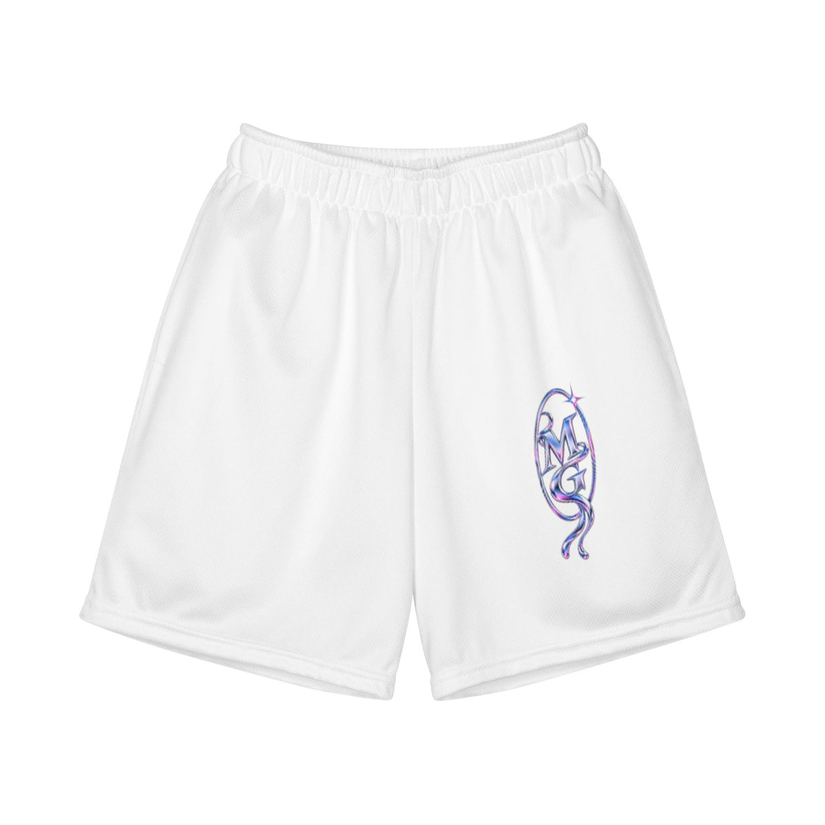 Digital Siren Girls Shorts - White – originele kledingmockup
