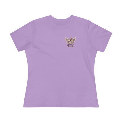 Beauty After Pain Women's T-Shirt – Dark Lavender front – official Printify mockup