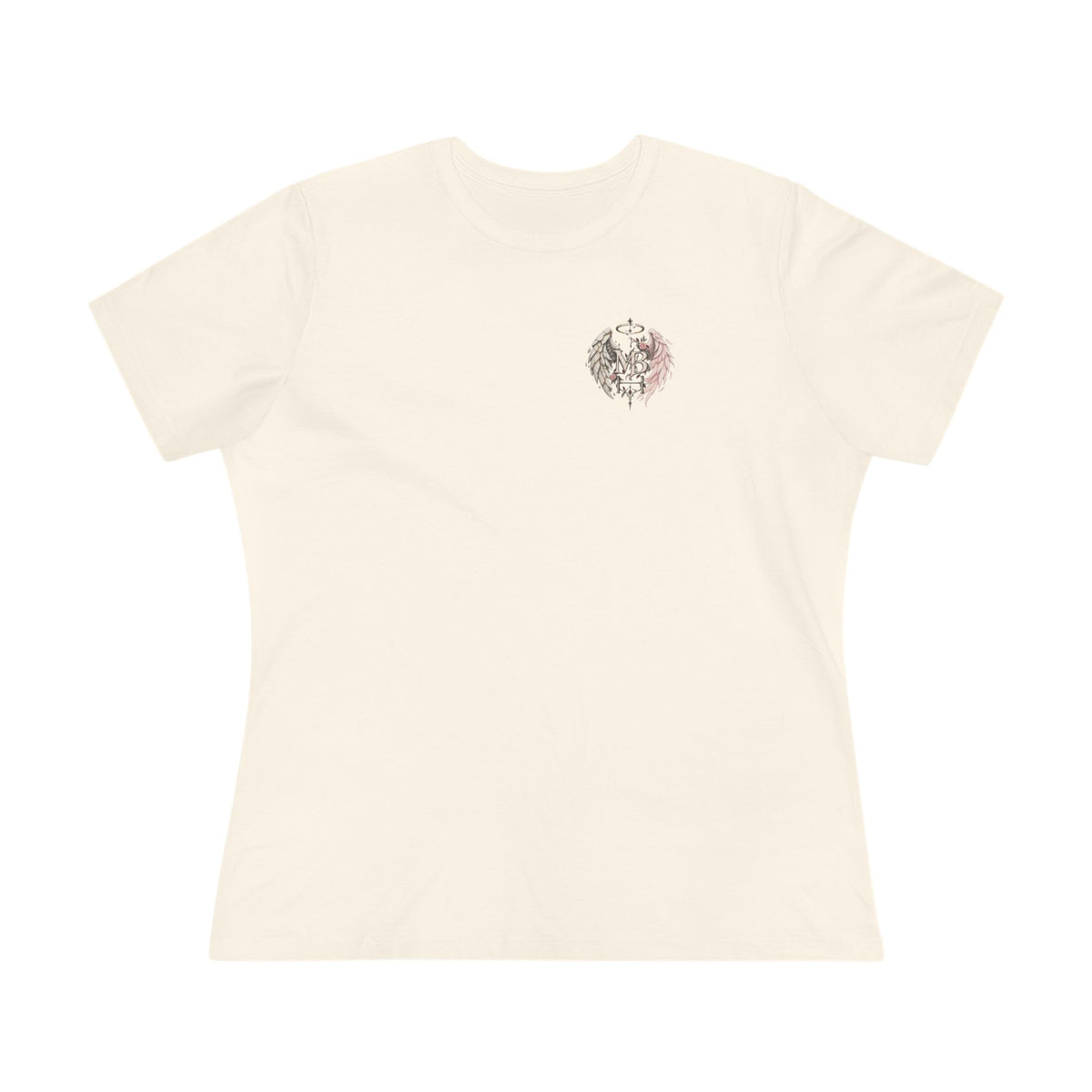 Born From Broken Wings Women's T-Shirt – Natural front – official Printify mockup