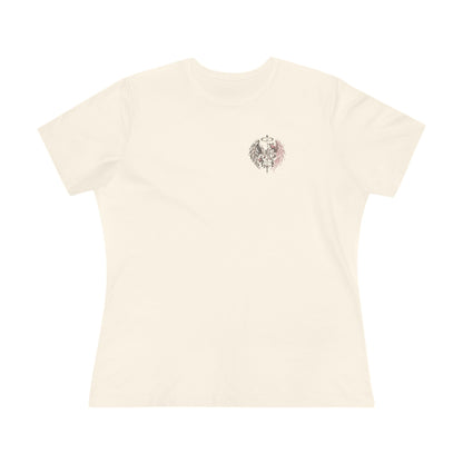 Born From Broken Wings Women's T-Shirt – Natural front – official Printify mockup