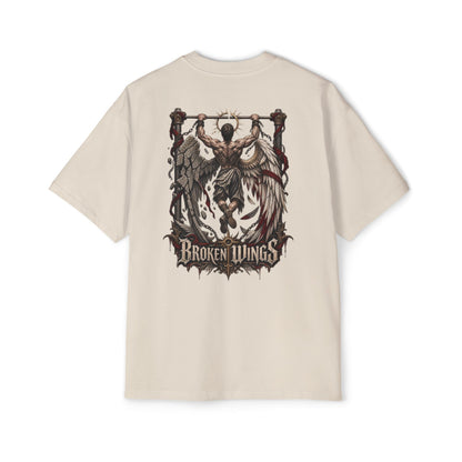 Broken Wings Men's T-Shirt – Ecru back – official Printify mockup