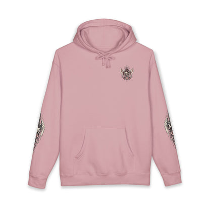 Divine Discipline Women's Hoodie – Dusty Pink front – official Printify mockup