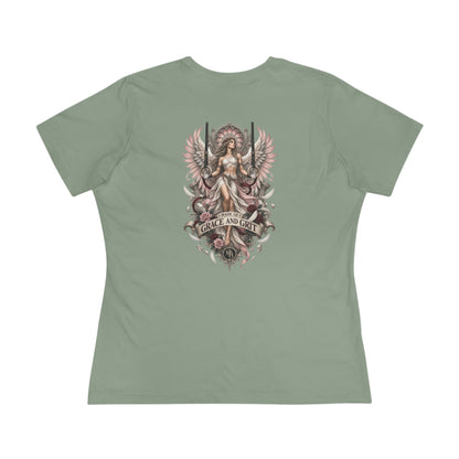 Made Of Grace And Grit Women's T-Shirt – Sage back – official Printify mockup