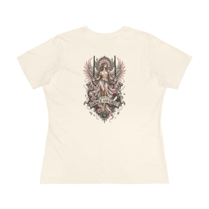 Made Of Grace And Grit Women's T-Shirt – Natural back – official Printify mockup