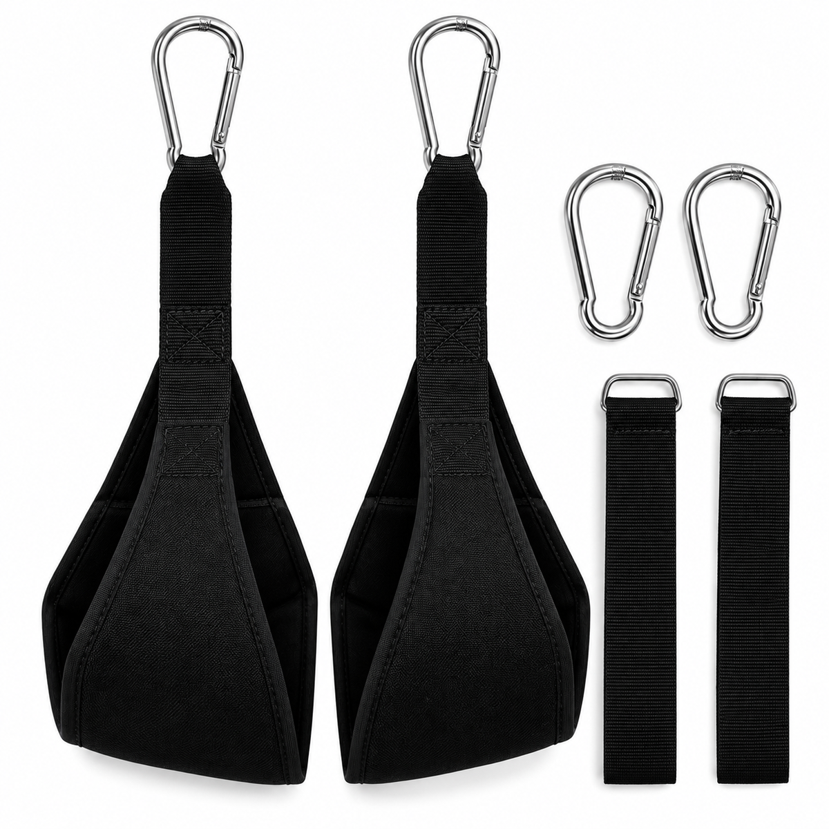 MotionBar Hanging Ab Straps set with carabiners and attachment straps