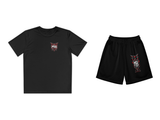 Master Your Body Youth Boys T-Shirt & Shorts Set – Black – beide onderdelen