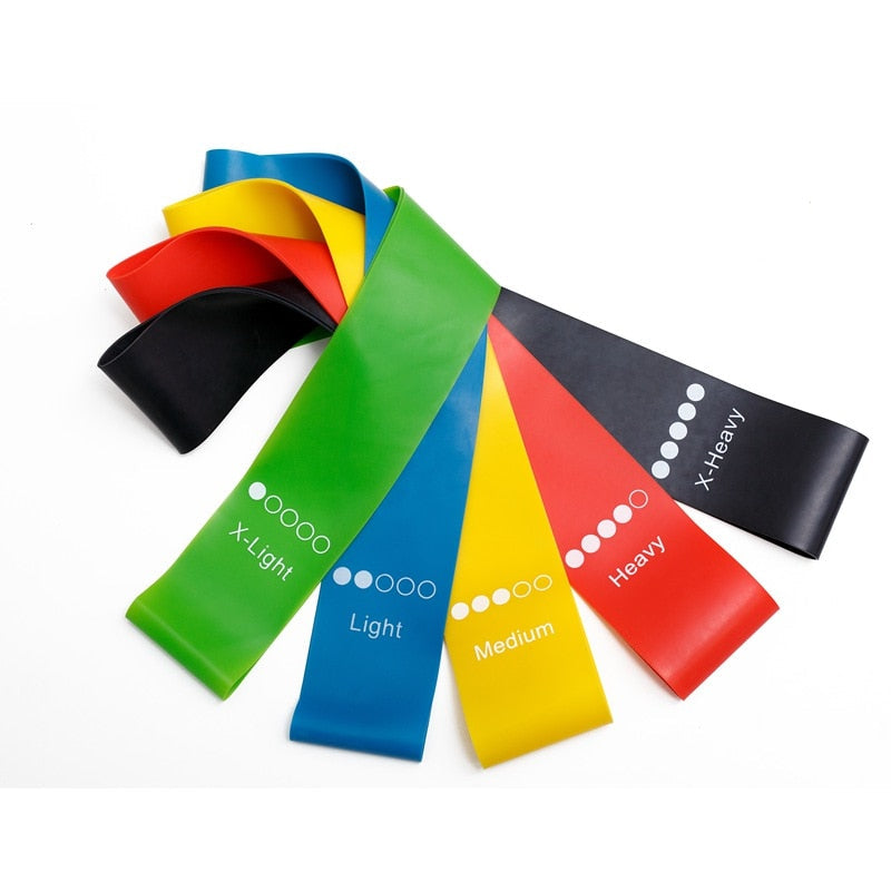 Resistance bands for warm-up mobility and bodyweight training