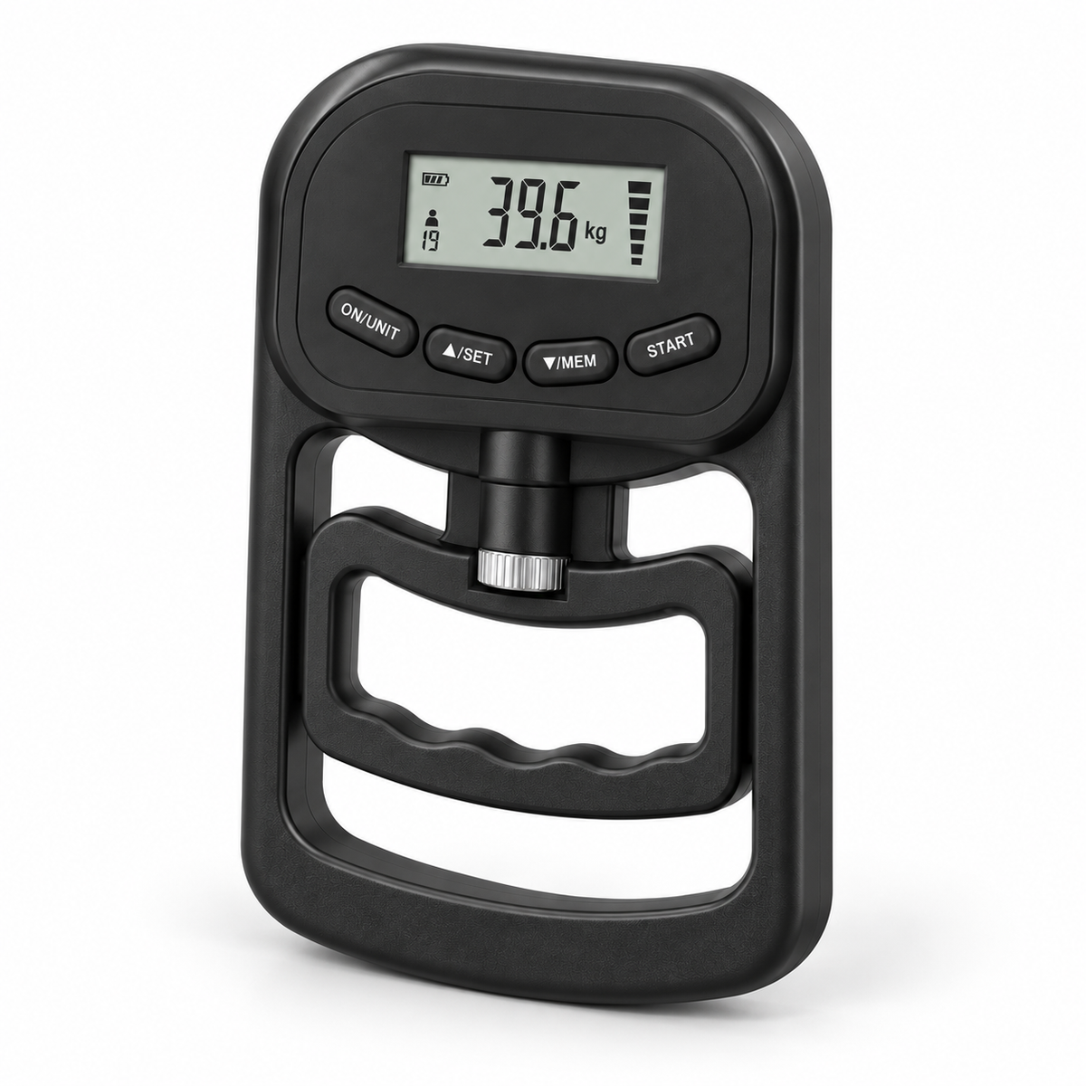 Black MotionBar Smart Grip Trainer three quarter product view
