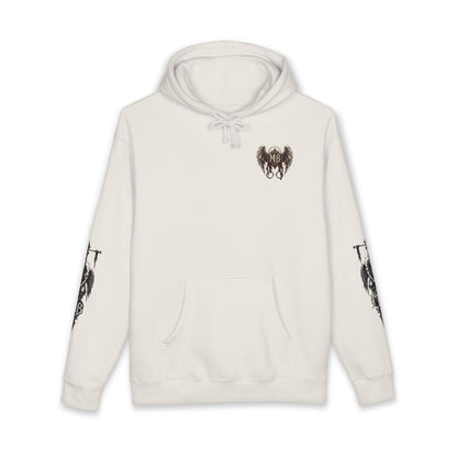 Redemption Through Rep Men's Hoodie – Bone front – official Printify mockup
