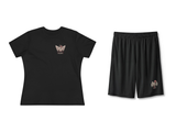 Beauty After Pain Women's T-Shirt & Shorts Set – Black – beide onderdelen