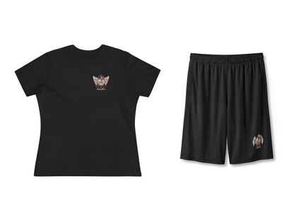 Beauty After Pain Women's T-Shirt & Shorts Set – Black – beide onderdelen