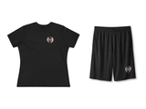 Born From Broken Wings Women's T-Shirt & Shorts Set – Black – beide onderdelen
