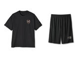 Broken Wings Men's T-Shirt & Shorts Set – Black – beide onderdelen