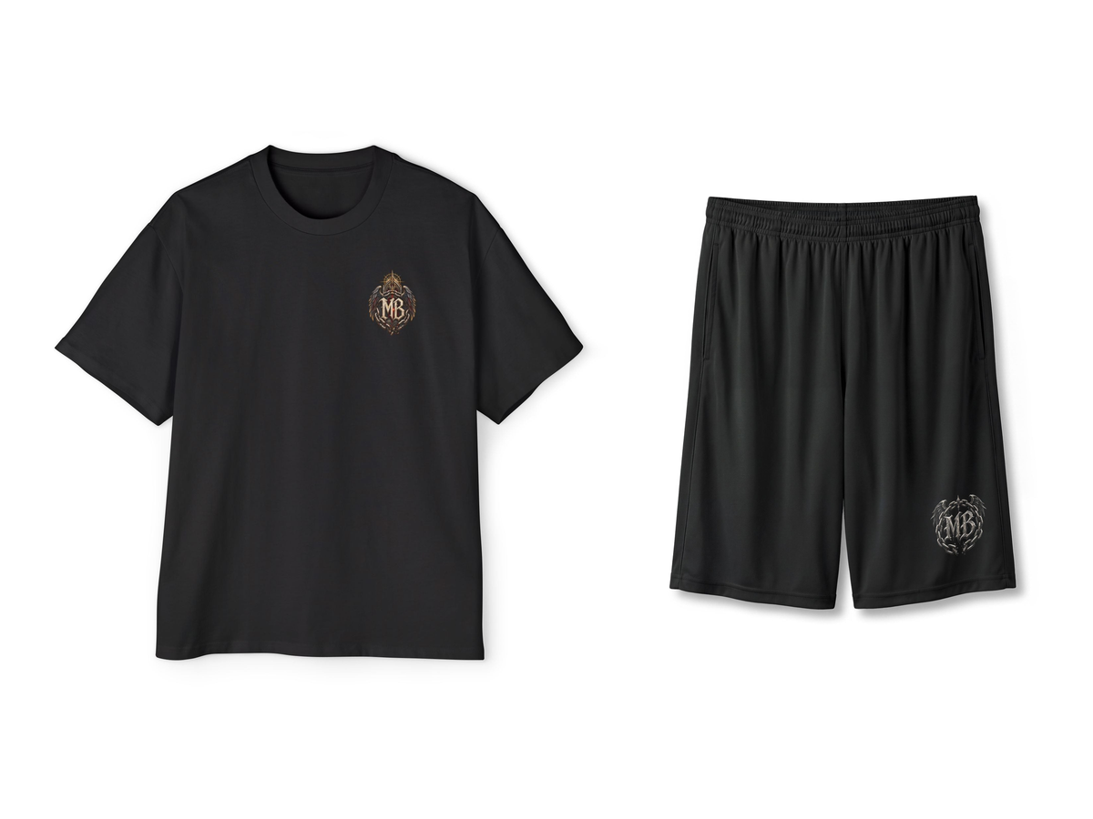 Chains Of The Fallen Men's T-Shirt & Shorts Set – Black – beide onderdelen