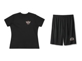 Made Of Grace And Grit Women's T-Shirt & Shorts Set – Black – beide onderdelen